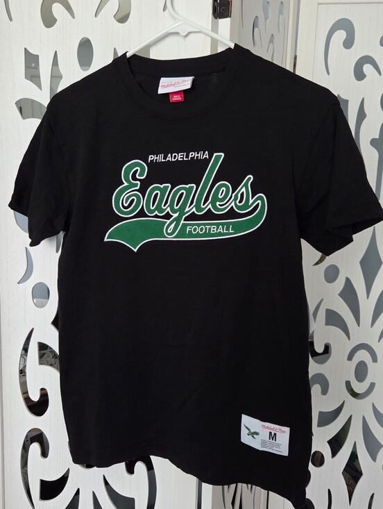 Mitchell & Ness Other - Mitchell & Ness Philadelphia Eagles Youth Medium M 10/12 Black T-Shirt Retro